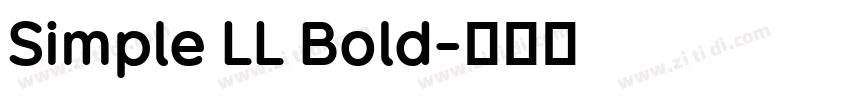 Simple LL Bold字体转换 Simple LL Bold字体转换